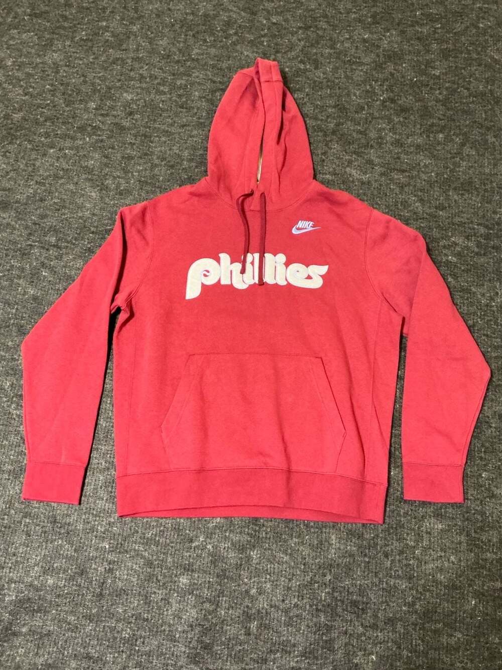 Nike Philadelphia Phillies MLB Club Pullover Hoodie Mens Size Large Red